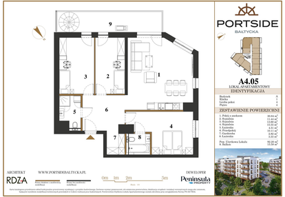 Mieszkanie w inwestycji: Portside Bałtycka
