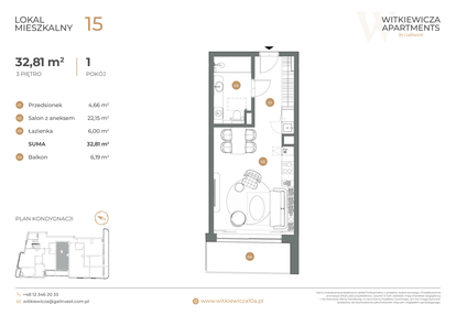 Mieszkanie w inwestycji: Witkiewicza Apartments