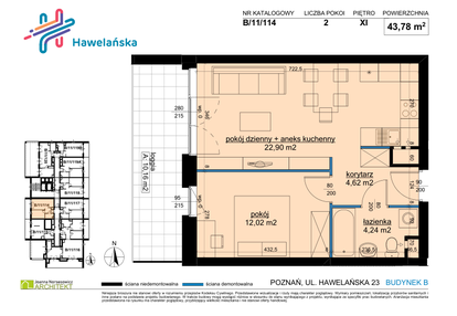 Mieszkanie w inwestycji: Osiedle Hawelańska etap III - bud. B