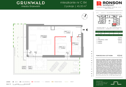 Mieszkanie w inwestycji: Grunwald Między Drzewami etap III