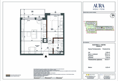 Mieszkanie w inwestycji: Aura Mokotów II