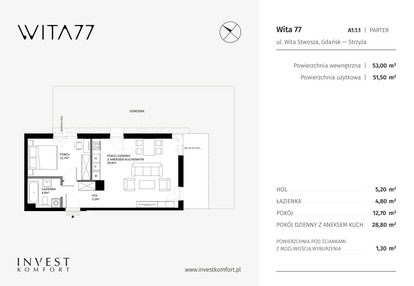 Mieszkanie w inwestycji: Wita 77