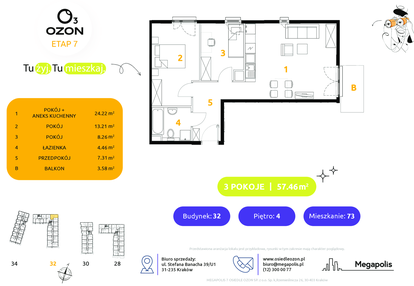 Mieszkanie w inwestycji: Osiedle Ozon etap VII
