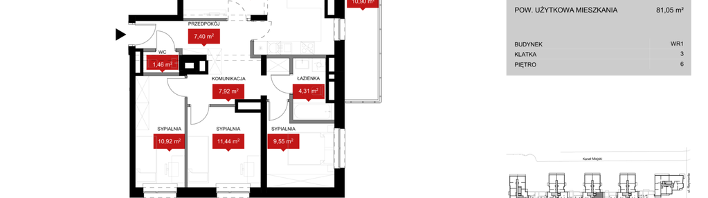 Mieszkanie w inwestycji: Przystań Reymonta