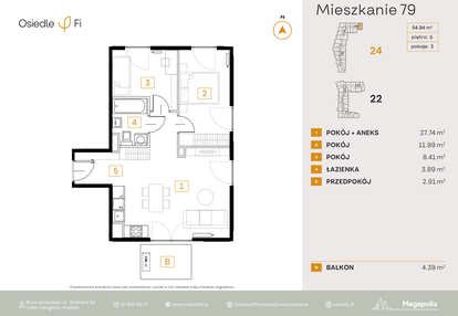 Mieszkanie w inwestycji: Osiedle Fi bud. 22, 24
