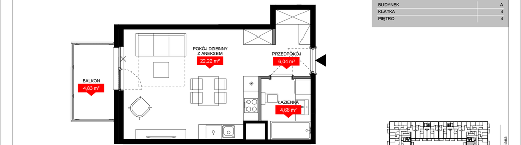 Mieszkanie w inwestycji: Osiedle Bociana 5