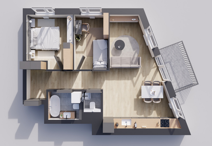 Mieszkanie w inwestycji: Odrzańskie Bulvary