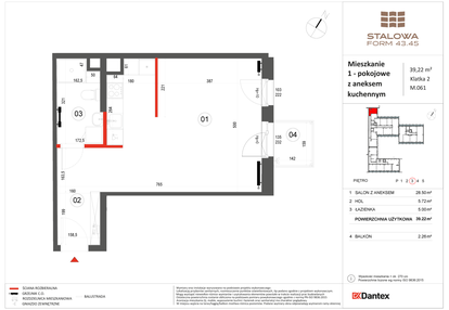 Mieszkanie w inwestycji: Stalowa Form 43.45