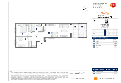 Mieszkanie w inwestycji: Osiedle Bokserska 71 Etap 2 Faza 2