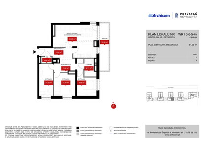 Mieszkanie w inwestycji: Przystań Reymonta