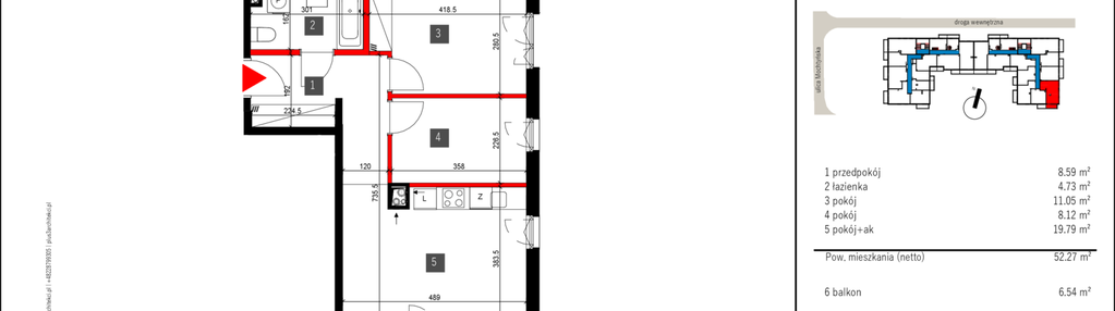 Mieszkanie w inwestycji: Mochtyńska 56