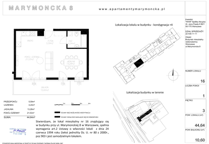Mieszkanie w inwestycji: Apartamenty Marymoncka II