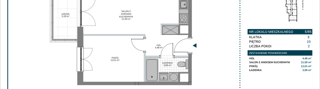 Mieszkanie w inwestycji: Kusocińskiego - Budynek B