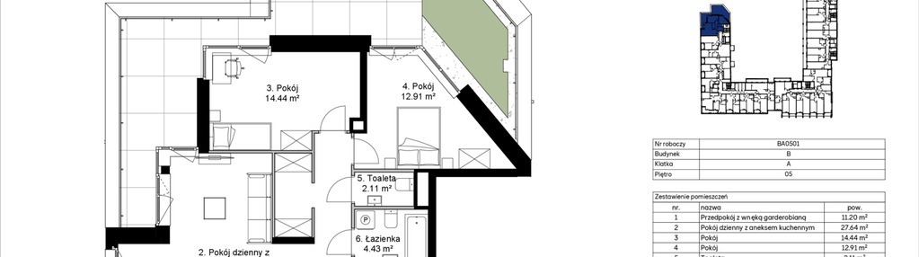 Mieszkanie w inwestycji: Awangarda Mogilska