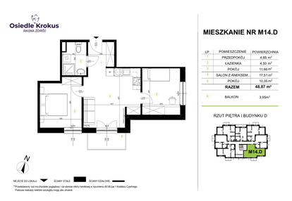 Mieszkanie w inwestycji: Osiedle Krokus etap IV