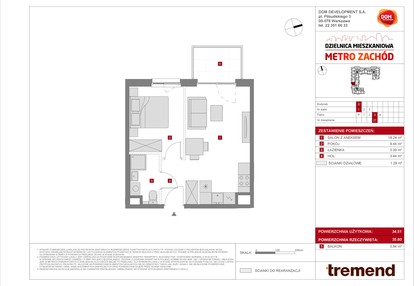 Mieszkanie w inwestycji: Dzielnica Mieszkaniowa Metro Zachód - etap 8.2