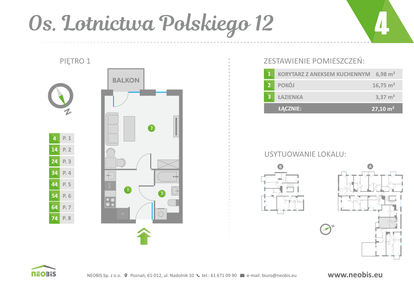 Mieszkanie w inwestycji: Os. Lotnictwa Polskiego 12