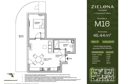 Mieszkanie w inwestycji: Zielona Marina - Apartamenty inwestycyjne