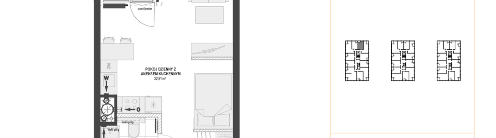 Mieszkanie w inwestycji: DOKI etap II (bud. G)