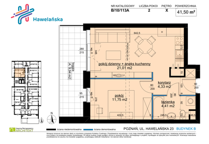 Mieszkanie w inwestycji: Osiedle Hawelańska etap III - bud. B