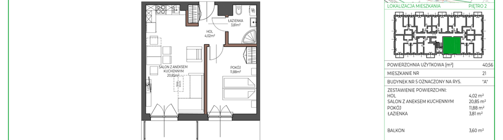 Mieszkanie w inwestycji: Osiedle Polna bud. 5