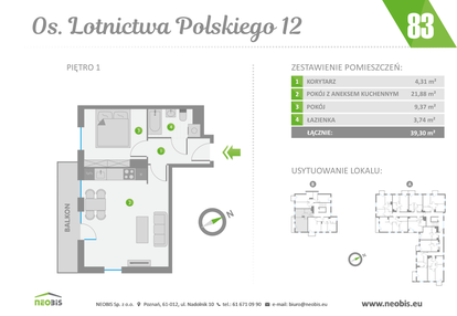 Mieszkanie w inwestycji: Os. Lotnictwa Polskiego 12