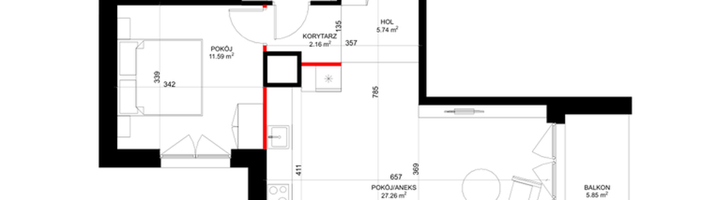 Mieszkanie w inwestycji: INSPIRE ETAP V – bud. F, G