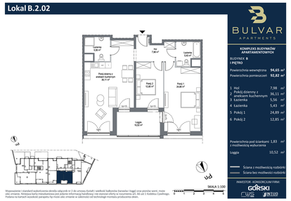 Mieszkanie w inwestycji: Bulvar Apartments - etap II