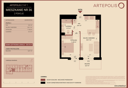 Mieszkanie w inwestycji: Artepolis