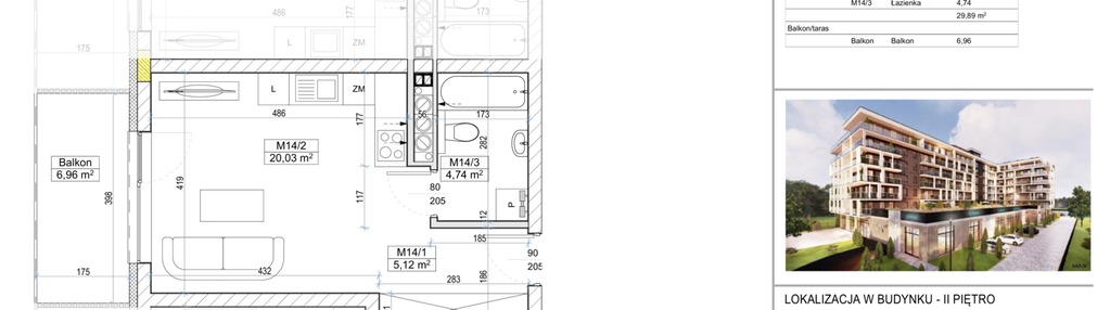 Mieszkanie w inwestycji: Apartamenty Widok Włoszczowa