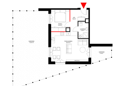 Mieszkanie w inwestycji: INSPIRE ETAP V – bud. F, G