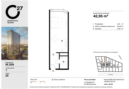 Mieszkanie w inwestycji: O27 Apartamenty Opolska