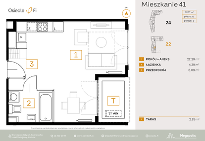 Mieszkanie w inwestycji: Osiedle Fi bud. 22, 24