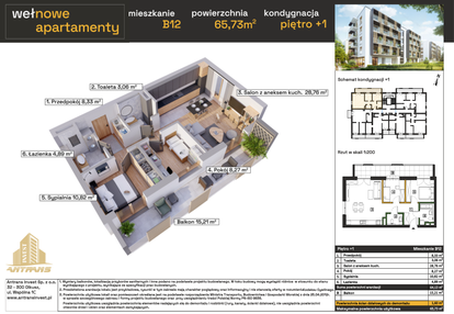 Mieszkanie w inwestycji: Osiedle Wełnowe Apartamenty