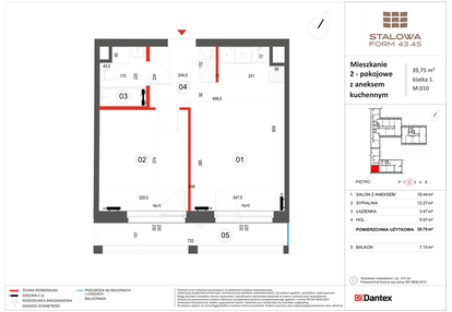 Mieszkanie w inwestycji: Stalowa Form 43.45