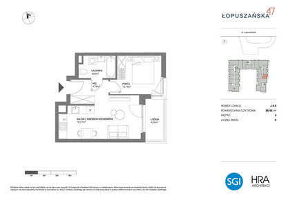 Mieszkanie w inwestycji: Łopuszańska 47 - etap 3