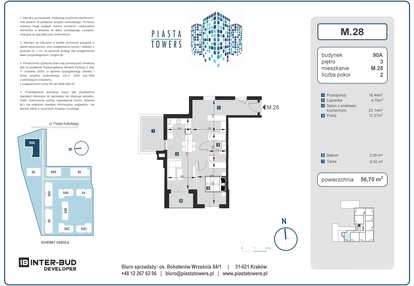 Mieszkanie w inwestycji: Piasta Towers bud. 90A