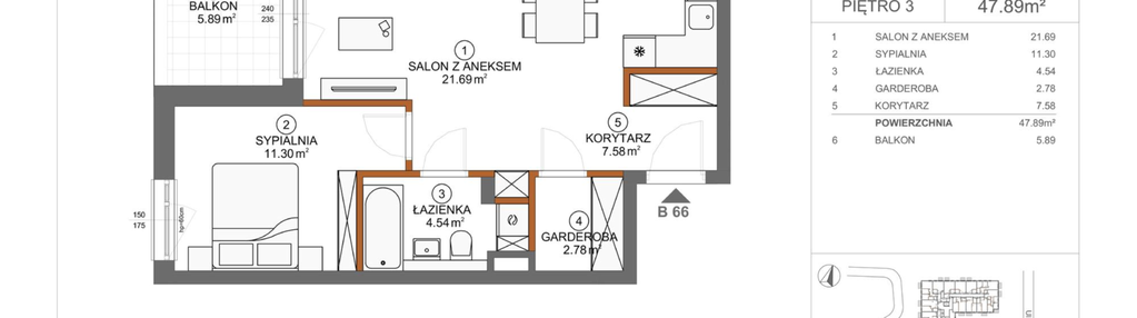 Mieszkanie w inwestycji: Apartamenty Rusałki