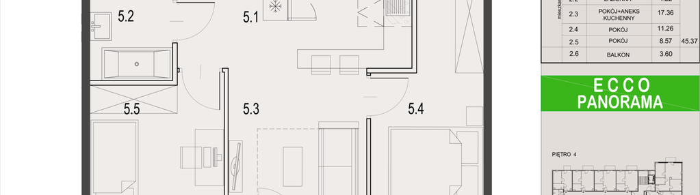 Mieszkanie w inwestycji: Ecco Panorama