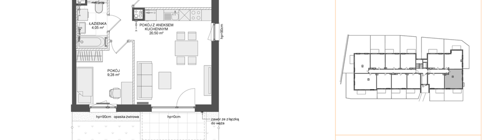 Mieszkanie w inwestycji: Osiedle Przy Błoniach 3 etap IV