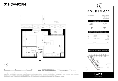 Mieszkanie w inwestycji: Kolejova 1