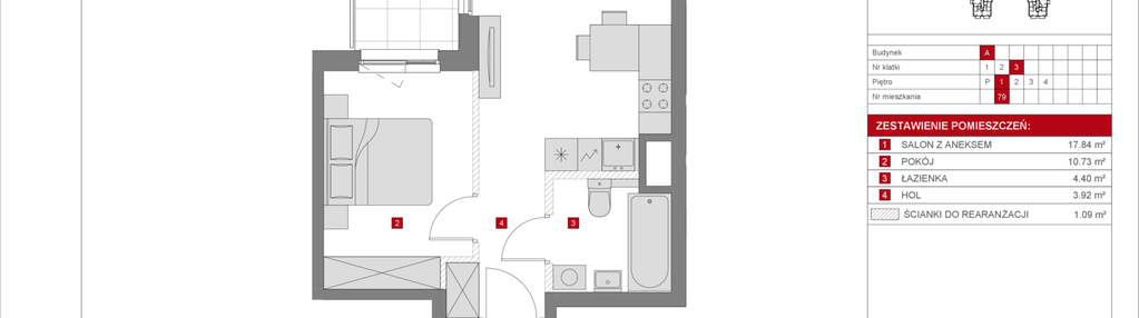 Mieszkanie w inwestycji: Dzielnica Mieszkaniowa Metro Zachód - etap 8.1