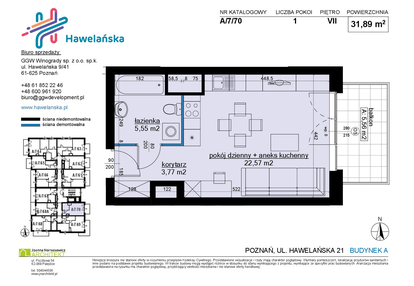 Mieszkanie w inwestycji: Osiedle Hawelańska etap III - bud. A