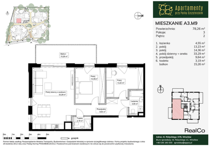 Mieszkanie w inwestycji: Apartamenty przy Parku Szczytnickim
