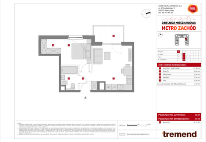 Mieszkanie w inwestycji: Dzielnica Mieszkaniowa Metro Zachód - etap 8.1