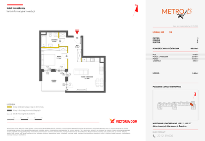 Mieszkanie w inwestycji: Metro Art 13