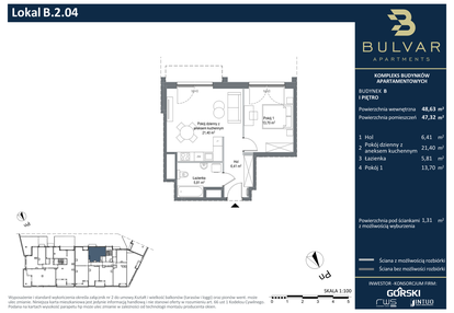 Mieszkanie w inwestycji: Bulvar Apartments - etap II