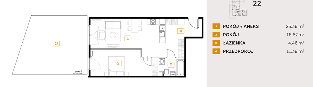 Mieszkanie w inwestycji: Osiedle Fi bud. 22, 24
