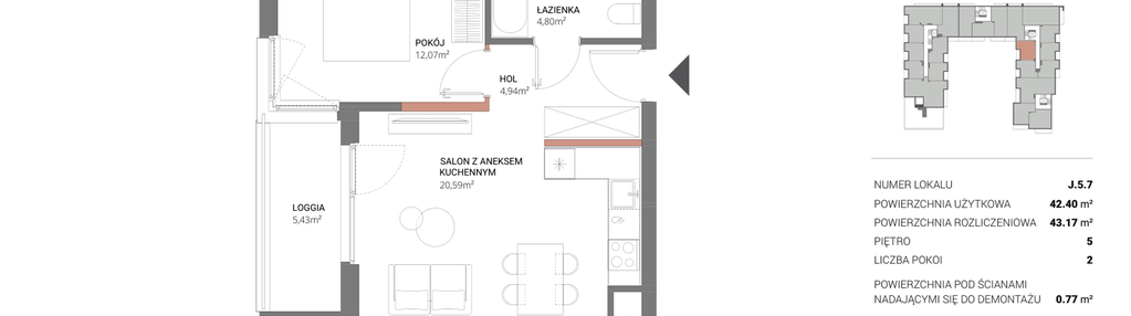 Mieszkanie w inwestycji: Łopuszańska 47 - etap 3