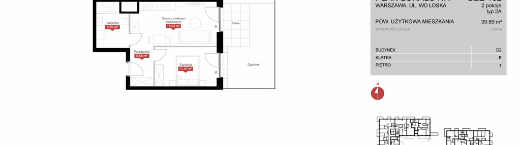 Mieszkanie w inwestycji: Modern Mokotów etap 4, budynek D1 i D2